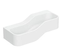 Geberit Bambini paisaje de juego y lavado, anchura:90cm, 2 lavabos, lavabo más profundo a la izquierda, sin rebosadero, 502.973., Color: blanco-alpino / sin decoración / sin agujero para grifo - CM