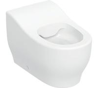 Geberit Bambini WC de pie para niños pequeños, Lavable, Sin borde, altura:24cm, 502965008, Color: blanco / KeraTect - CM