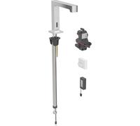 Geberit Brenta - Grifo empotrado electrónico de lavabo, con mezclador, alimentación por batería, cromo 116.194.21.1