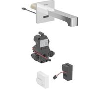 Geberit Brenta mezclador de lavabo, 220mm de proyección, con mezclador, funcionamiento por red, para caja de función oculta, 116.292.21.1, Color: cromado brillante