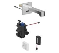 Geberit Brenta mezclador de lavabo, proyección 170mm, con mezclador termostático, funcionamiento con pilas, para caja de función empotrada, 116278211, Color: cromado brillante - CM