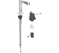 Geberit Brenta mezclador de lavabo, proyecciÃ³n 195mm, con mezclador termostÃ¡tico, funcionamiento por red, para caja de funciÃ³n oculta, 116.197., Color: cromado brillante - 116.197.21.1