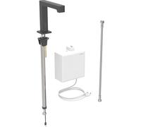 Geberit Brenta - Válvula de lavabo electrónica, alimentación de red, easy to clean, negro mate 116.171.14.1