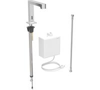 Geberit Brenta mezclador de lavabo, proyecciÃ³n 195mm, sin mezclador, alimentaciÃ³n de red, con caja de funciÃ³n de montaje en superficie, 116.171., Color: cromado brillante - 116.171.21.1