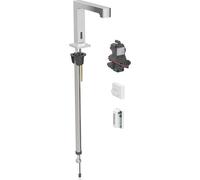 Geberit Brenta - Grifo empotrado electrónico de lavabo, con mezclador, alimentación de generador, cromo 116.195.21.1