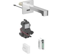 Geberit Brenta mezclador de lavabo, proyección 220mm, sin mezclador, funcionamiento generador, para caja funcional empotrada, 116295211, Color: cromado brillante - CM