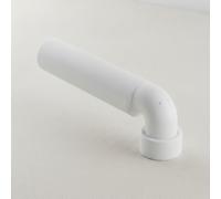 Geberit Codo de conexión 90° con tuerca de unión: d=50mm, d1=40mm, blanco alpino