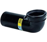 Geberit - Codo De Desagüe 90° Geberit Pe Para Inodoro Suspendido, Con Extensión: D 90Mm D1=90Mm (366.925.16.1)