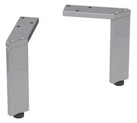 Geberit conjunto de pies, 2 piezas, ajustable en altura, 15 - 15,8 cm, 500367001, Color: cromado / brillante - CM