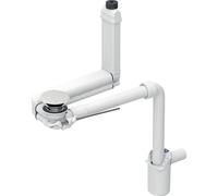 Geberit desagüe de lavabo Clou, modelo que ahorra espacio, salida horizontal, accionado por palanca, 152.0, Versión: Diámetro 32mm - 152.051.01.1