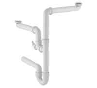 Geberit Desagüe G1 1/2 x 40 mm blanco para WM y GS en PP para dos piscinas 152886111