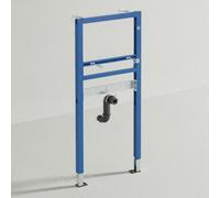 Geberit DuofixBasic Elemento para lavabo, 112 cm, grifería de pie, 458.404.00.1