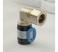 Geberit FlowFit Codo de transición 90° con conexión de anillo de mordida, DN 12