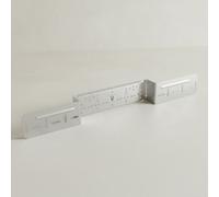 Geberit FlowFit Placa de montaje rebajada, doble, distancia de conexión 10 cm o