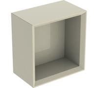 Geberit iCon estante cuadrado, 22,5x23,3x13,2 cm, 502321, 502321JL1, Color: Frente/carcasa: gris arena/lacado alto brillo, asa: gris arena/recubrimiento en polvo mate - CM