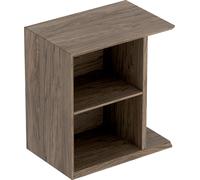 Elemento lateral Geberit iCon con caja de almacenamiento mural, 37x40x24,5 cm, 502324, 502.324.JR.1, Color: Estructura de madera de nogal americano / melamina