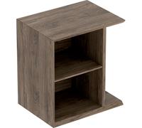 Geberit iCon elemento lateral con caja de almacenamiento de pared, 37x40x27,3 cm, 502325, 502325JR1, Color: Estructura de madera de nogal americano / melamina - CM