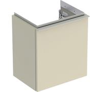 Geberit iCon mueble bajo lavabo, 1 puerta derecha, 37x41,5x27,9 cm, 502300, 502300JL1, Color: Frente/carcasa: gris arena/lacado alto brillo, asa: gris arena/recubrimiento en polvo mate - CM