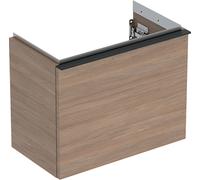 Geberit iCon mueble bajo lavabo, 1 cajón, 52x41,5x30,7 cm, 502302, 502.302.JH.1, Color: Frente/carcasa: estructura de madera de roble/melamina, mango: lava/revestido de polvo mate