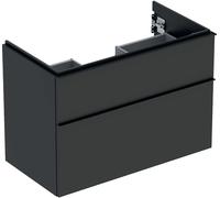 Geberit iCon mueble bajo lavabo, 2 cajones, 88,8x61,5x47,6 cm, 502305, 502.305.JK.1, Color: Frente/carcasa: lava/lacado mate, asa: lava/recubrimiento en polvo mate