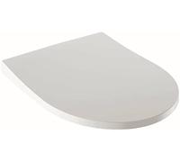 Geberit iCon Asiento WC Slim con tapa, envolvente, antibacteriano, con mecanismo de cierre suave, blanco, 574950000