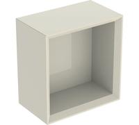 Geberit iCon estante cuadrado, 22,5x23,3x13,2 cm, 502321, 502321JL1, Color: Frente/carcasa: gris arena/lacado alto brillo, asa: gris arena/recubrimiento en polvo mate - CM