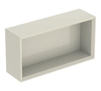 Geberit iCon estante rectangular, 45x23,3x13,2 cm, 502322, 502.322.JL.1, Color: Frente/carcasa: gris arena/lacado alto brillo, asa: gris arena/recubrimiento en polvo mate