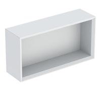Geberit iCon estante rectangular, 45x23,3x13,2 cm, 502322, 502.322.01.3, Color: Frente/carcasa: blanco/lacado mate, asa: blanco/recubrimiento en polvo mate
