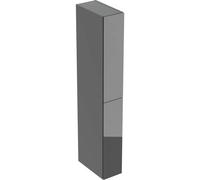 Geberit iCon Hochschränke mit 2 Pull-outs, 24x48x180 cm, 503.011.JK.2, Color: Cuerpo: lava / lacado mate, frontal: lava / cristal brillante