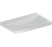 Lavabo Geberit iCon Light, 75 cm x 48 cm, sin agujero para grifo, sin rebosadero,501835, 501.835.00.7, Color: blanco