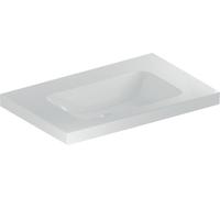 Geberit iCon Light lavabo, 75 cm x 48 cm, sin agujero para grifo, sin rebosadero,501839, 501.839.00.7, Color: blanco