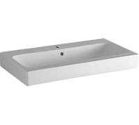 Geberit iCon lavabo sobre encimera con agujero para grifo, 75x48,5cm blanco, 124575000, Color: Blanco