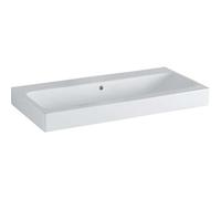 Geberit iCon lavabo 900x485mm blanco, sin agujero para grifo, 124093600, Color: Blanco, con KeraTect