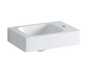 Geberit iCon lavamanos 38x28cm, blanco, con agujero para grifo a la derecha, 124736000, Color: Blanco
