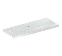 Geberit iCon Light lavabo, 120 cm x 48 cm, sin agujero para grifo, con rebosadero,501837, 501837003, Color: blanco - CM