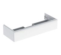 Geberit iCon mueble bajo lavabo, 1 cajÃ³n, 118,4x24,7x47,6 cm, 502313, Color: Frontal/carcasa: blanco/lacado alto brillo, asa: blanco/polvo mate - 502.313.01.1