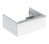 Geberit iCon mueble bajo lavabo, 1 cajÃ³n, 59,2x24,7x47,6 cm, 502310, Color: Frontal/carcasa: blanco/lacado de alto brillo, mango: cromado brillante - 502.310.01.2