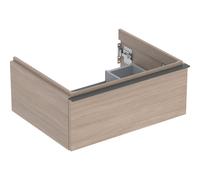 Geberit iCon mueble bajo lavabo, 1 cajón, 59,2x24,7x47,6 cm, 502310, Color: Frente/carcasa: estructura de madera de roble/melamina, mango: lava/revestido de polvo mate - 502.310.JH.1