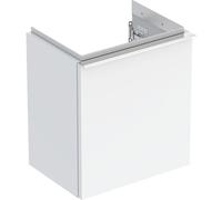 Geberit iCon mueble bajo lavabo, 1 puerta izquierda, 37x41,5x27,9 cm, 502301, Color: Frontal/carcasa: blanco/lacado de alto brillo, mango: cromado brillante - 502.301.01.2