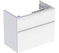 Geberit iCon mueble bajo lavabo, proyección corta, 74x61,5x41,6 cm, 502308, Color: Frontal/carcasa: blanco/lacado alto brillo, asa: blanco/polvo mate - 502.308.01.1