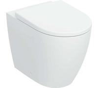 Geberit iCon Set inodoro de pie, enrasado con la pared, diseño cerámico cerrado, TurboFlush, in siento de inodoro, 503.080.JT.1, Color: Blanco mate