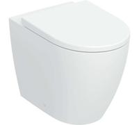 Geberit iCon Set inodoro de pie, enrasado con la pared, diseño cerámico cerrado, TurboFlush, in siento de inodoro, 503.080.00.1, Color: blanco