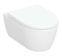 Geberit iCon set WC suspendido con asiento de WC, sin borde, descarga baja, diseÃ±o cerrado, 6l, 501664, Color: blanco/KeraTect - 501.664.00.8