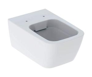 Geberit iCon Square WC suspendido de cisterna baja, sin borde, forma cerrada, 201950600, Color: Blanco, con KeraTect