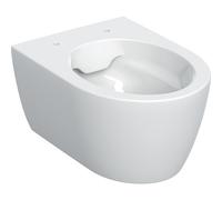 Geberit iCon WC suspendido de cisterna baja, sin borde, proyección reducida, 502.380.00., Color: Blanco, con KeraTect - 502.380.00.8