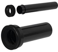 Geberit - Juego De Conexión Geberit Para Inodoro Suspendido, Longitud 30 Cm: D90Mm D1=45Mm Cromado Mate (152.441.46.1)
