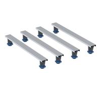 Geberit juego de pies y travesaños para plato de ducha de resina de piedra, a partir de 140 cm, LxA 70x7,3 cm, pies regulables en altura 9-21 cm, 554956002 - CM
