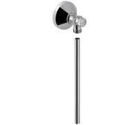 Geberit - Llave De Escuadra Geberit 1/2", Con Tubo Y Plafón: Cromado Brillante (215.085.21.1)
