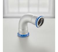 Geberit Mapress Acero inoxidable Codo, DN 80, dø 88.9 mm, 36169