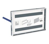 Placa de cubierta Geberit Omega, enrasada, con marco de visiÃ³n - 115.088.00.1